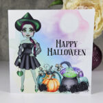 Pumpkin Witch Happy Halloween Card