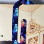 Ghosts Gothic Print Metal Giant Paperclip Bookmark