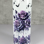 Bleeding Purple Roses Gothic 20oz Straight Tumbler