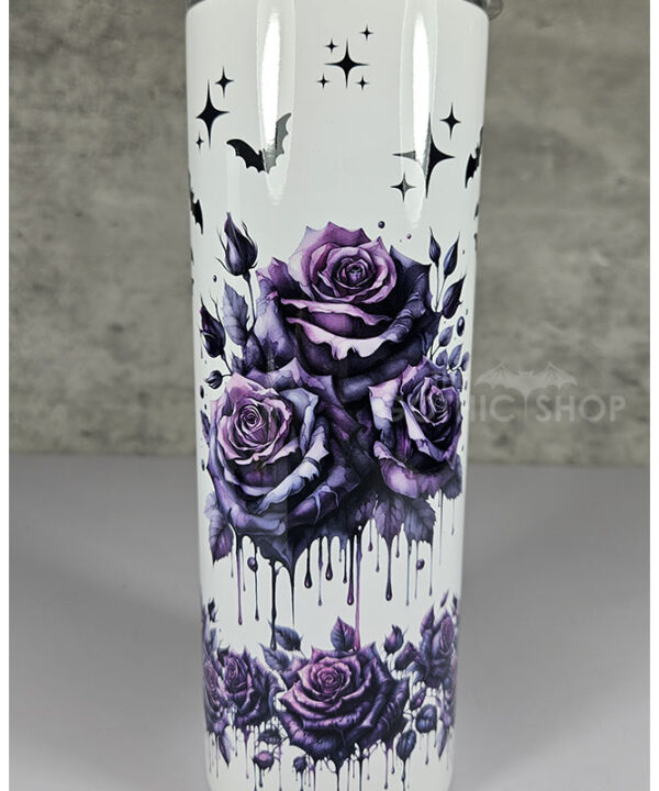 Bleeding Purple Roses Gothic 20oz Straight Tumbler