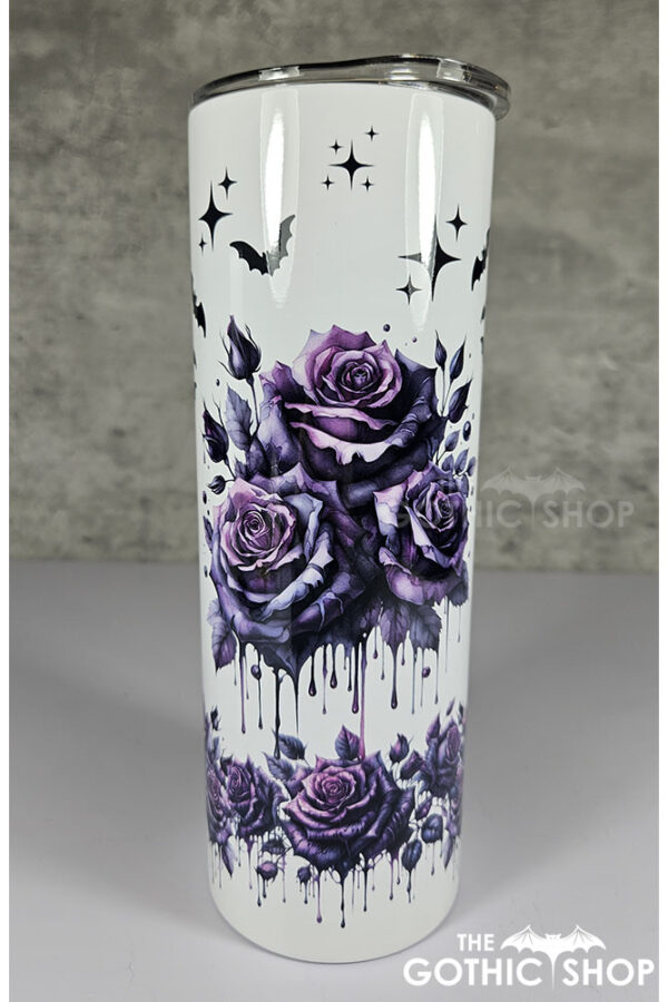Bleeding Purple Roses Gothic 20oz Straight Tumbler