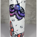 Red Emo Deathmoths & Purple Hallomoths Halloween 20oz Straight Tumbler SECOND