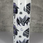 Stay Spooky Purple Bats & Planchetters Halloween 20oz Straight Tumbler