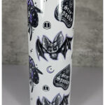 Stay Spooky Purple Bats & Planchetters Halloween 20oz Straight Tumbler