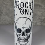 Rock On Skull & Metal Horns 20oz Straight Tumbler