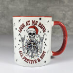 Skeleton Festive & Sh*t Christmas Gothic Mug
