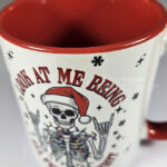 Skeleton Festive & Sh*t Christmas Gothic Mug