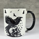 Raven & Skull Gothic Print Gothic Mug