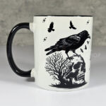 Raven & Skull Gothic Print Gothic Mug