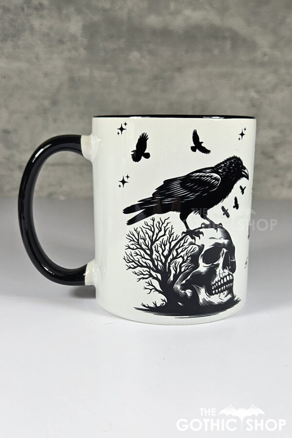 Raven & Skull Gothic Print Gothic Mug
