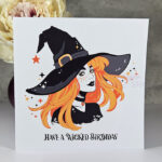 Merida Orange Hair Witch & Freckles Wicked Birthday Greetings Card