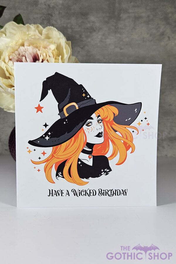 Merida Orange Hair Witch & Freckles Wicked Birthday Greetings Card