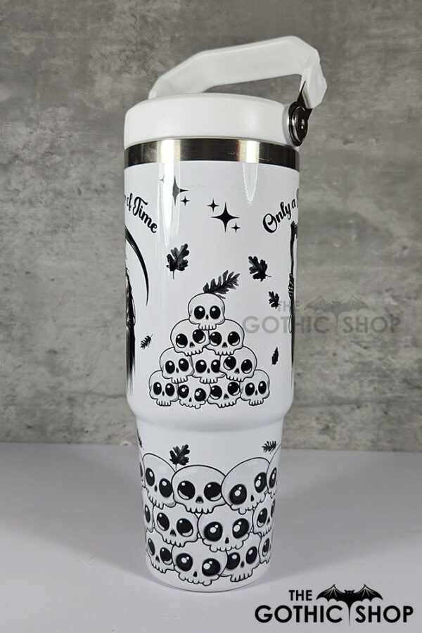 Only a Matter of Time Grim Reaper 30oz Gothic Travel Tumbler