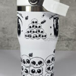Only a Matter of Time Grim Reaper 20oz Gothic White Travel Tumbler