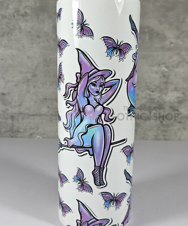 Pastel Witches in Cauldrons 3D Effect 20oz Straight Tumbler