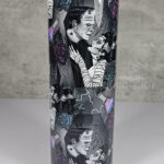 Frankenstein & Bride Grey Coffin Gothic 20oz Straight Tumbler