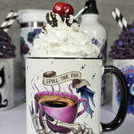 Spill the Tea Skeleton Hand Gothic Mug Gift