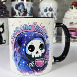 Spill the Tea Grim Reaper Gothic Mug Gift