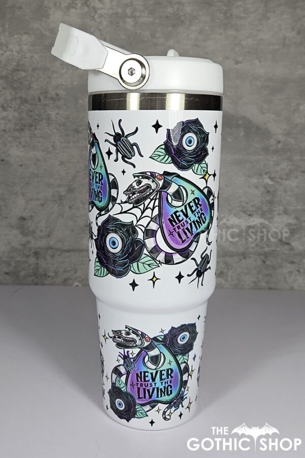 Never Trust The Living Sandworm & Planchette 30oz Travel Tumbler