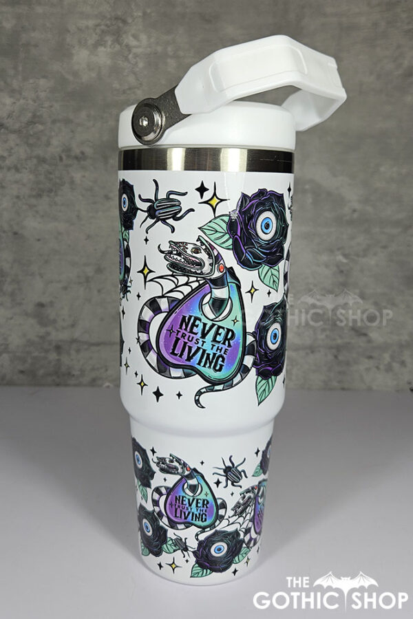 Never Trust The Living Sandworm & Planchette 30oz Travel Tumbler