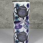 Witch's Brew PoisonBerry Pie Tea Party White Witchy 20oz Straight Tumbler