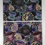 Witch's Brew PoisonBerry and Booberry Pie Tea Party Witchy Gothic Glass Chopping Boards