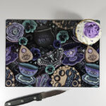Witch's Brew PoisonBerry Pie Tea Party Witchy Gothic Glass Chopping Board