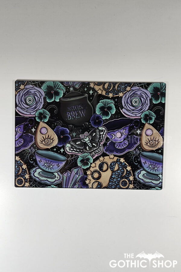 Witch's Brew PoisonBerry Pie Tea Party Witchy Gothic Glass Chopping Board