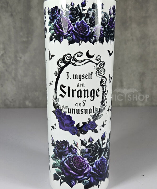 strange unusual purple roses cameo gothic print 20oz straight tumbler