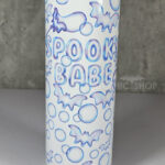 bat bubbles spooky babe 20oz straight tumbler