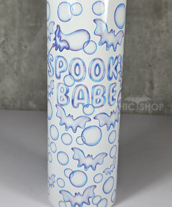 bat bubbles spooky babe 20oz straight tumbler
