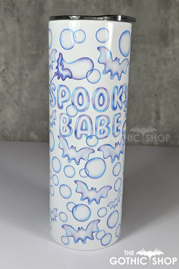 bat bubbles spooky babe 20oz straight tumbler