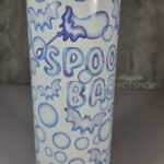 bat bubbles spooky babe 20oz straight tumbler