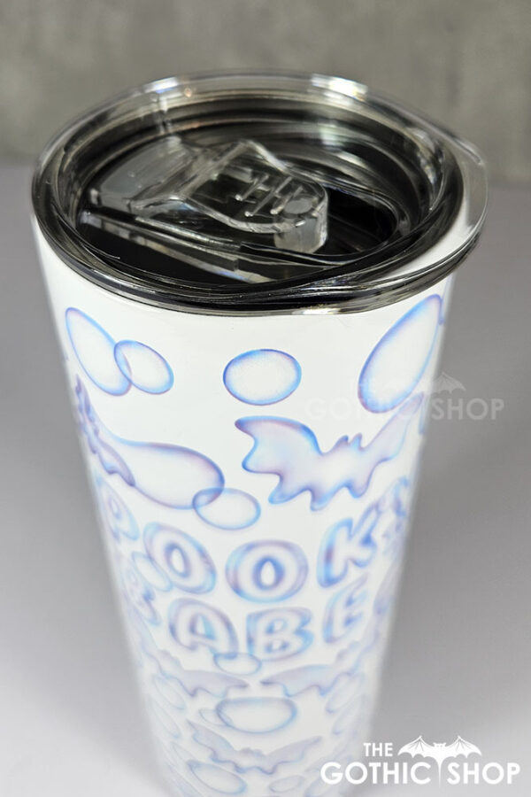 bat bubbles spooky babe 20oz straight tumbler