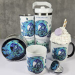 grim reaper on moon swing enjoy the ride 30oz gothic travel tumbler