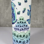 grim reaper on moon swing enjoy the ride 20oz straight tumbler