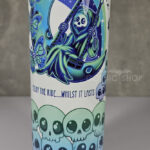 grim reaper on moon swing enjoy the ride 20oz straight tumbler