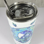 grim reaper on moon swing enjoy the ride 20oz straight tumbler