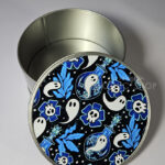 ghost potions gothic print keepsake round tin