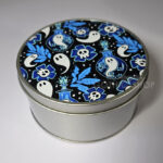 ghost potions gothic print keepsake round tin