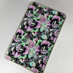 wicked pink & green roses gothic keepsake rectangular tin