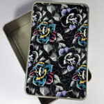 nightmare & purple roses gothic keepsake rectangular tin