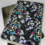 nightmare & purple roses gothic keepsake rectangular tin