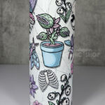 natural oddities skull flowers & mushrooms 20oz straight tumbler