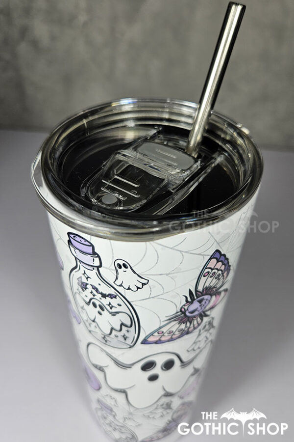 creepy pastel halloween ghosites gothic 20oz straight tumbler