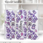 pastel kawaii witch purple gothic 20oz straight tumbler