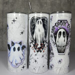 christmas spirit ghost candy canes gothic christmas 20oz straight tumbler