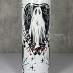 christmas spirit ghost candy canes gothic christmas 20oz straight tumbler