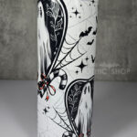 christmas spirit ghost candy canes gothic christmas 20oz straight tumbler