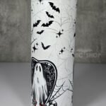 christmas spirit ghost candy canes gothic christmas 20oz straight tumbler
